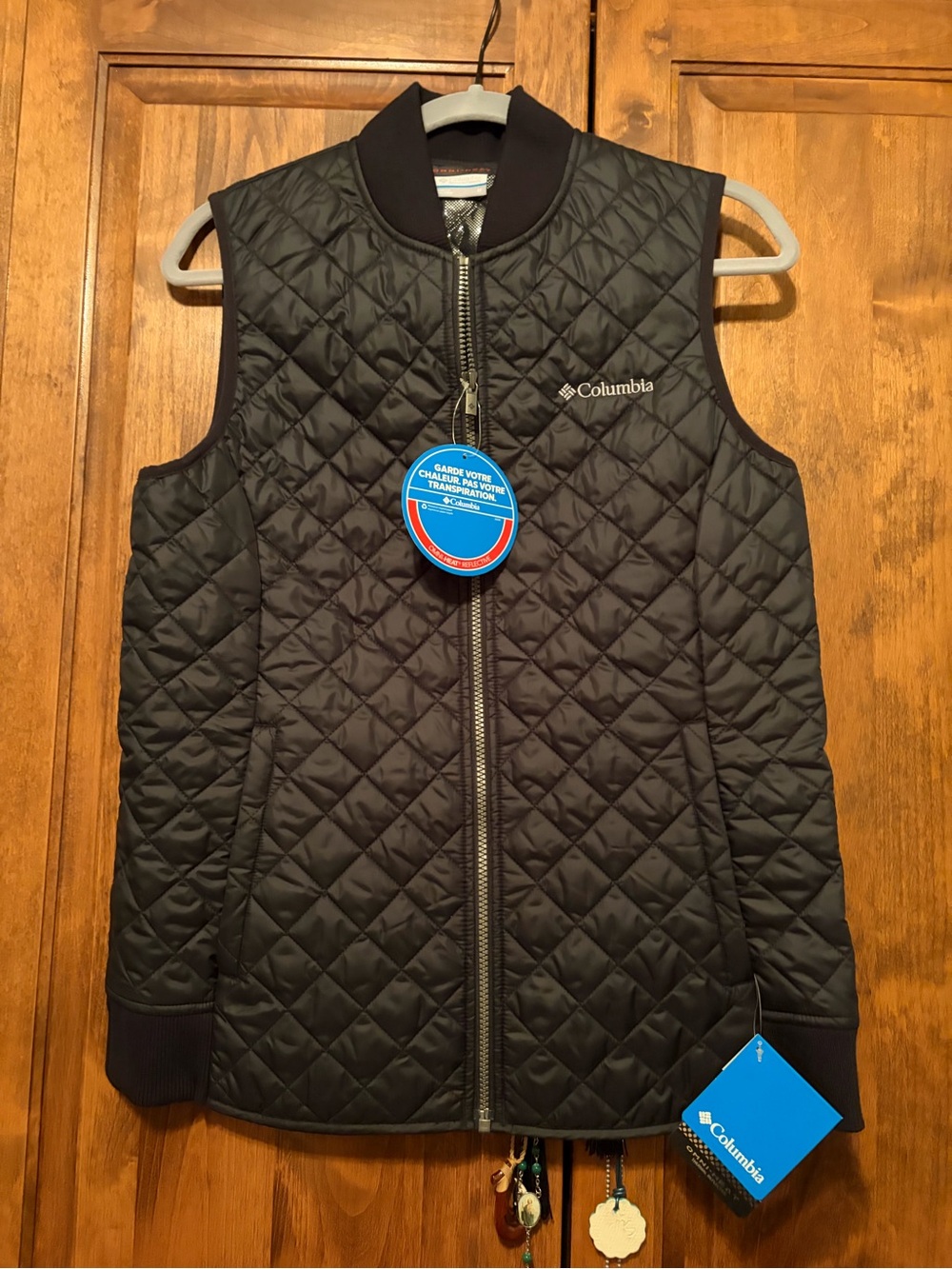 Columbia Black Quilted Sleeveless Vest